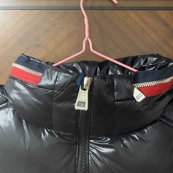 Unisex Tricolor Hood Moncler Black Puffer Vest - Picture 8 of 13